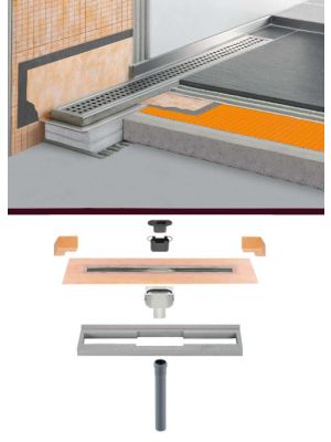 Schluter Kerdi Line V50 Linear Drain With Odour Trap (See Options)