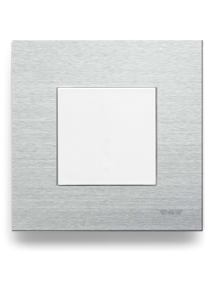 Schluter Liprotec E Wireless Wall Switch - Brushed Stainless Steel V4A - Single